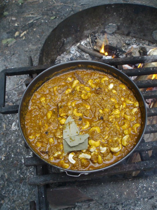chicken cashew campfire curry